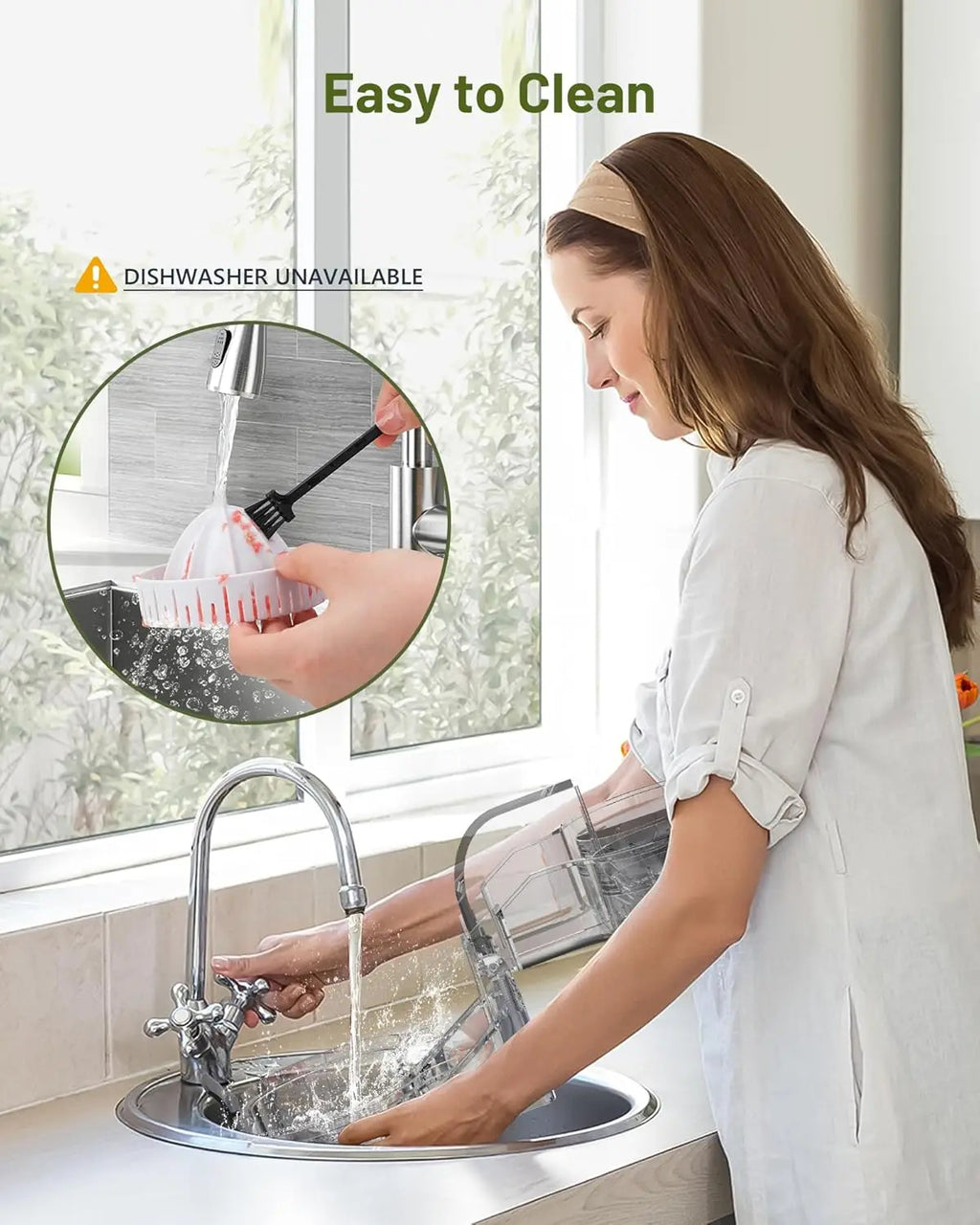 Exprimidor Eléctrico Portátil de Doble Cabezal